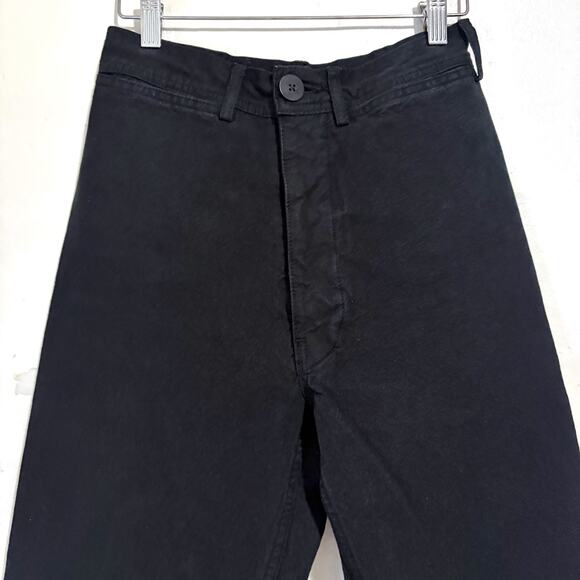 JESSE KAMM Ranger 100% Cotton Canvas Pants in Black Size 2 - Picture 8 of 15
